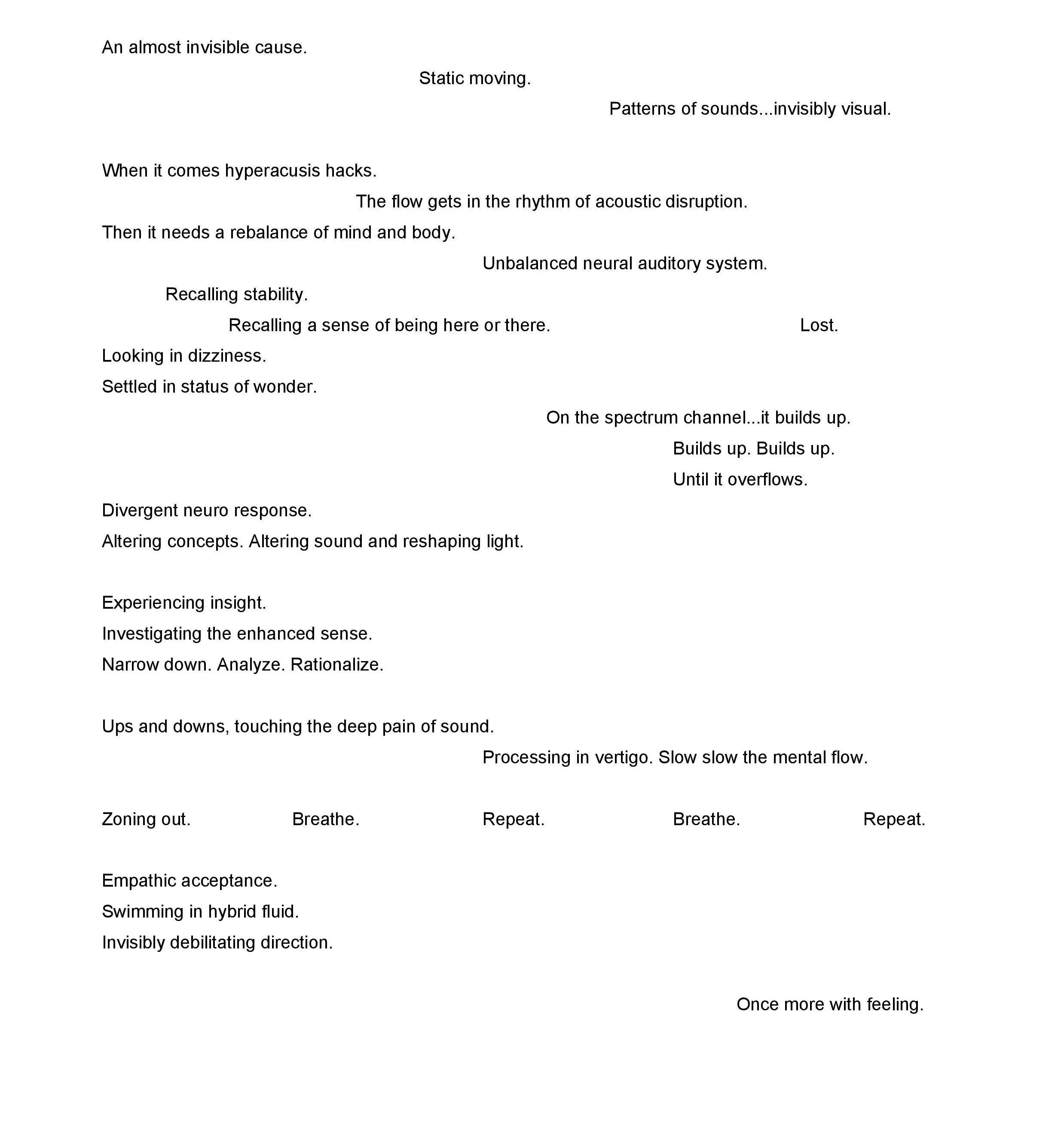 Poem by Luca Damiani