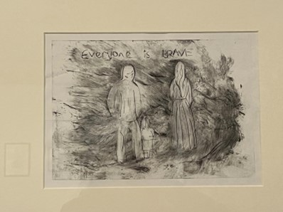 Figure 2. Drawing by Ruth Chester-Lees; photo by author